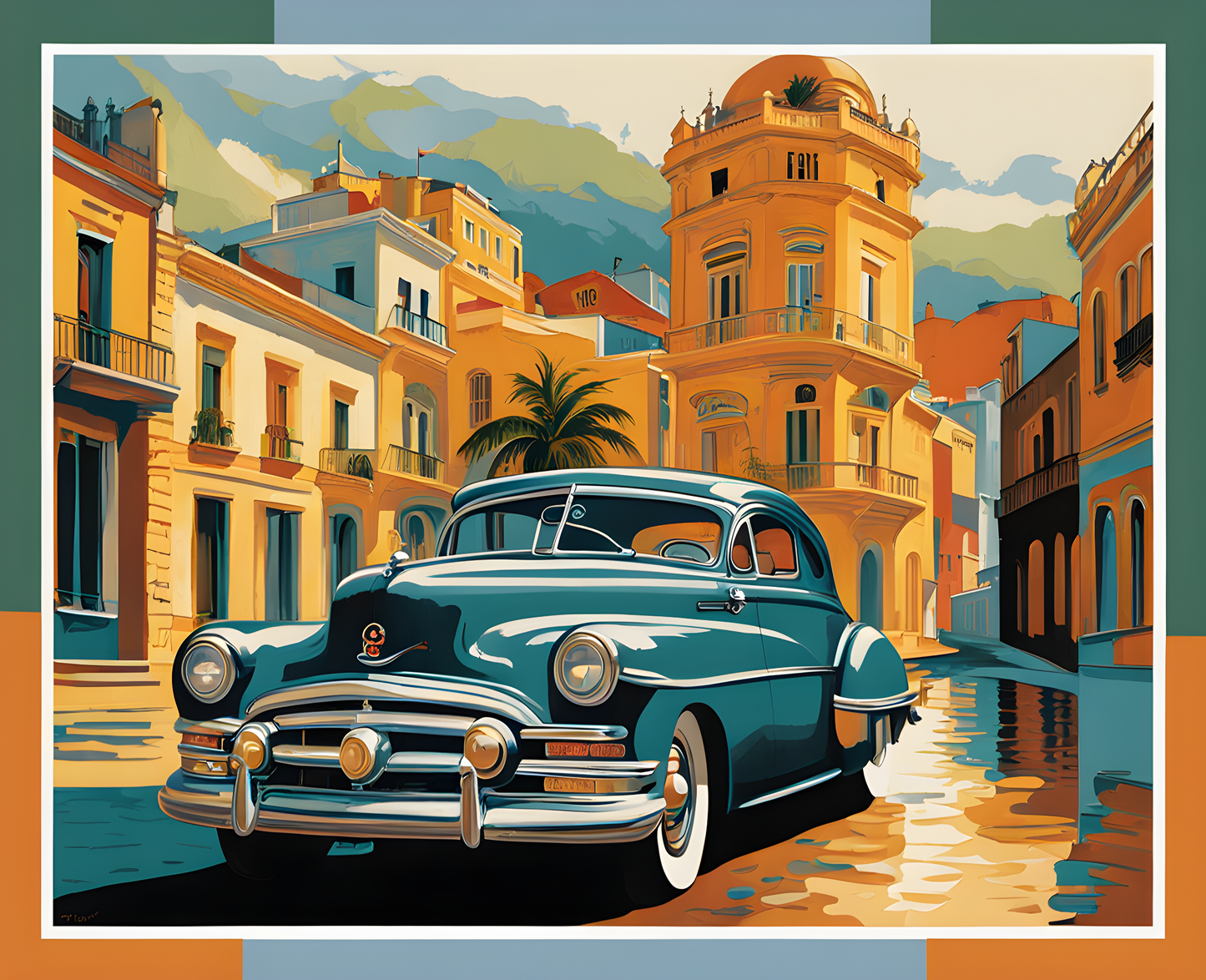 Cuba Collection (4) - Vintage Havana - Van-Go Paint-By-Number Kit