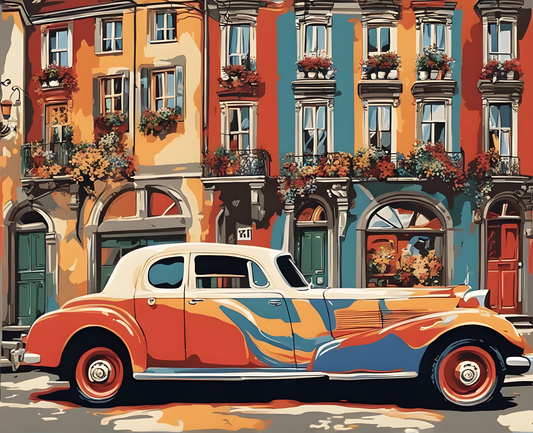 Street Art Collection OD (40) - Vintage Street - Van-Go Paint-By-Number Kit