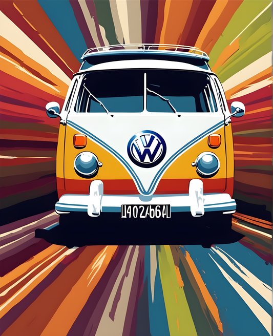 Vintage Van PD (2) - Van-Go Paint-By-Number Kit