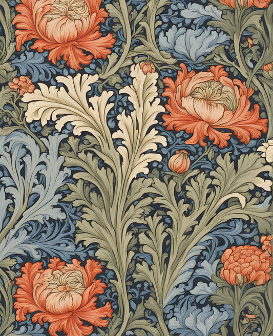 William Morris Collection PD (80) - Wandle - Van-Go Paint-By-Number Kit