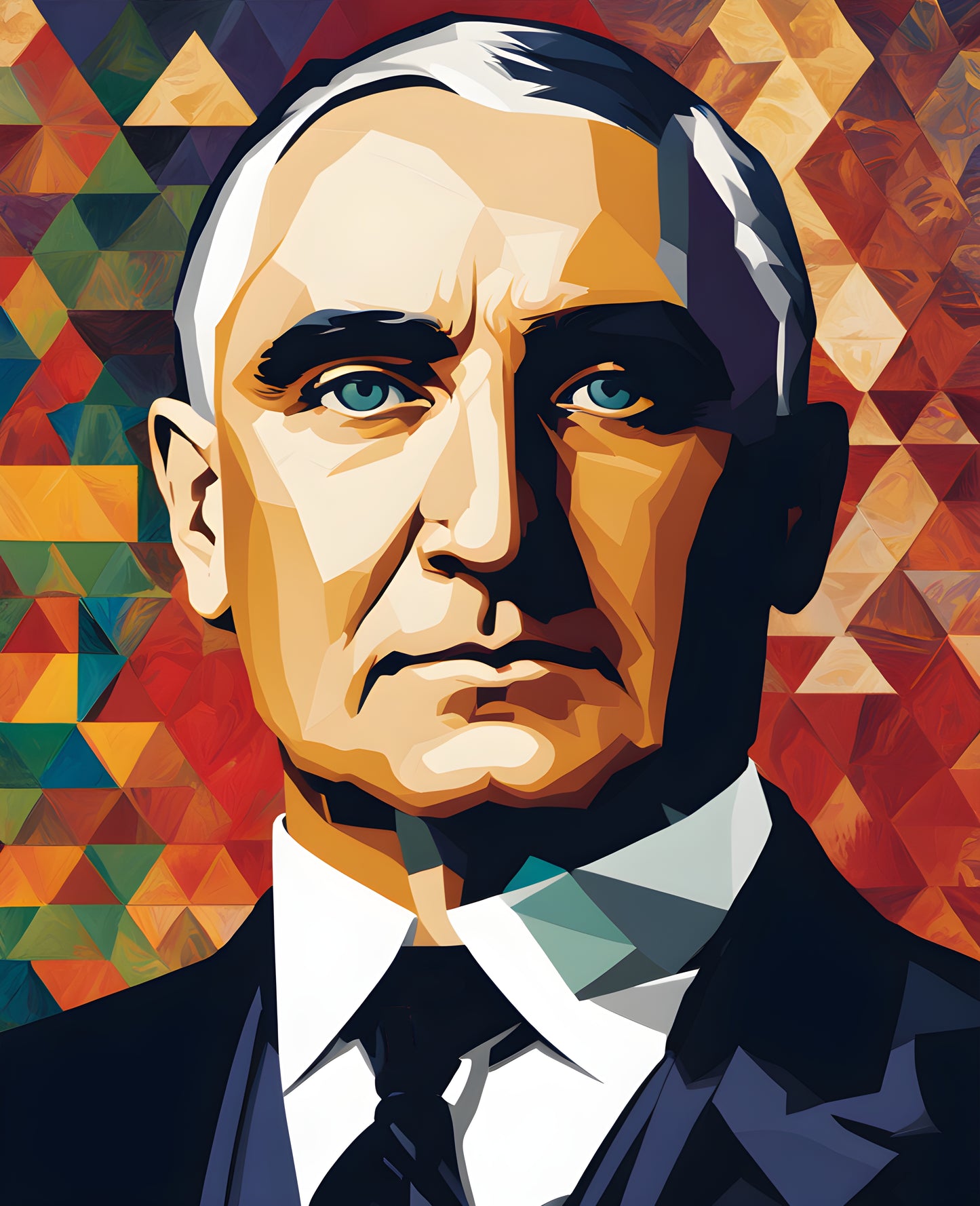 USA Presidential Portraits PD (40) - Warren G. Harding - Van-Go Paint-By-Number Kit
