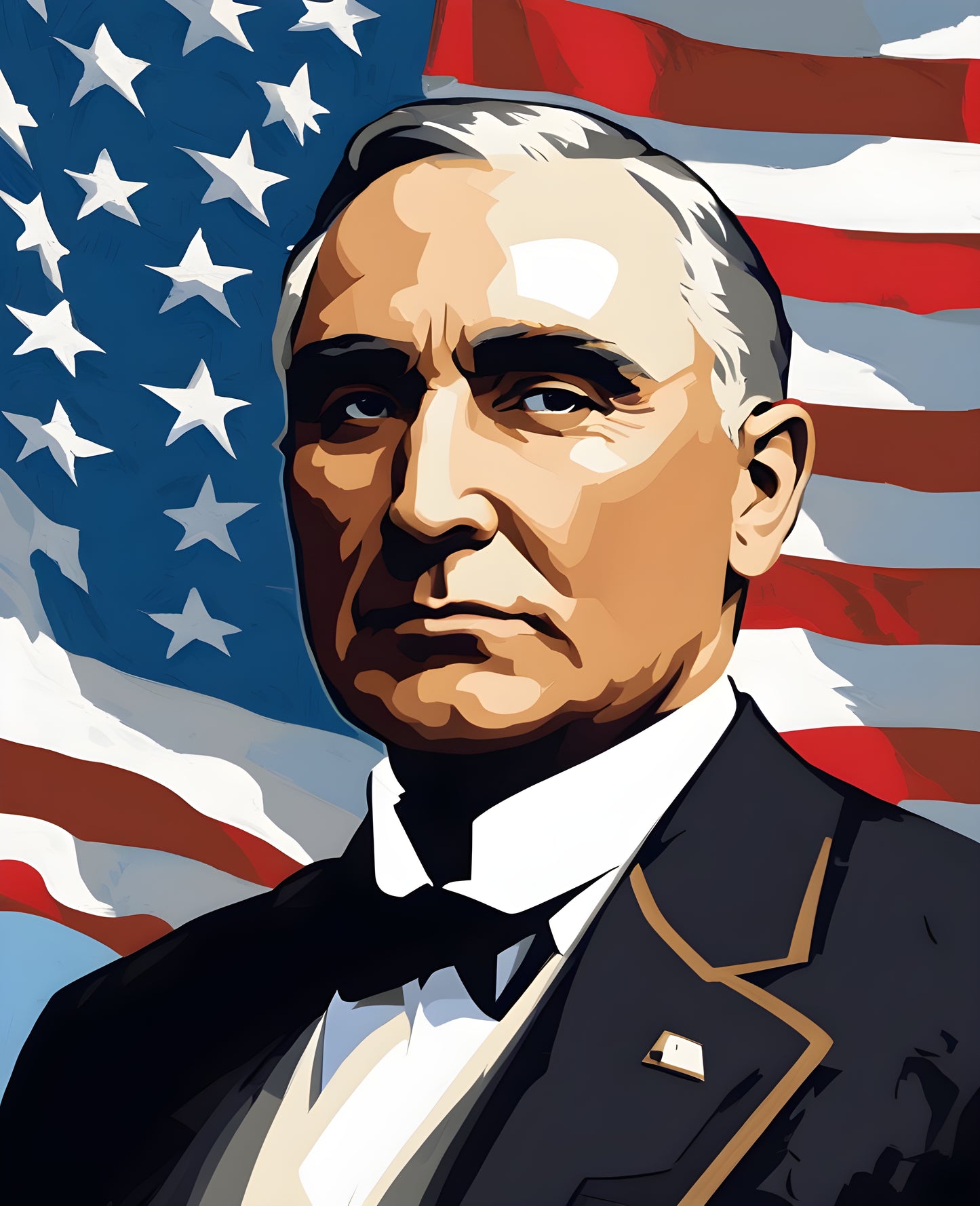 USA Presidential Portraits PD (37) - Warren G. Harding - Van-Go Paint-By-Number Kit