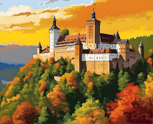 Wartburg Castle, Germany - Van-Go Paint-By-Number Kit