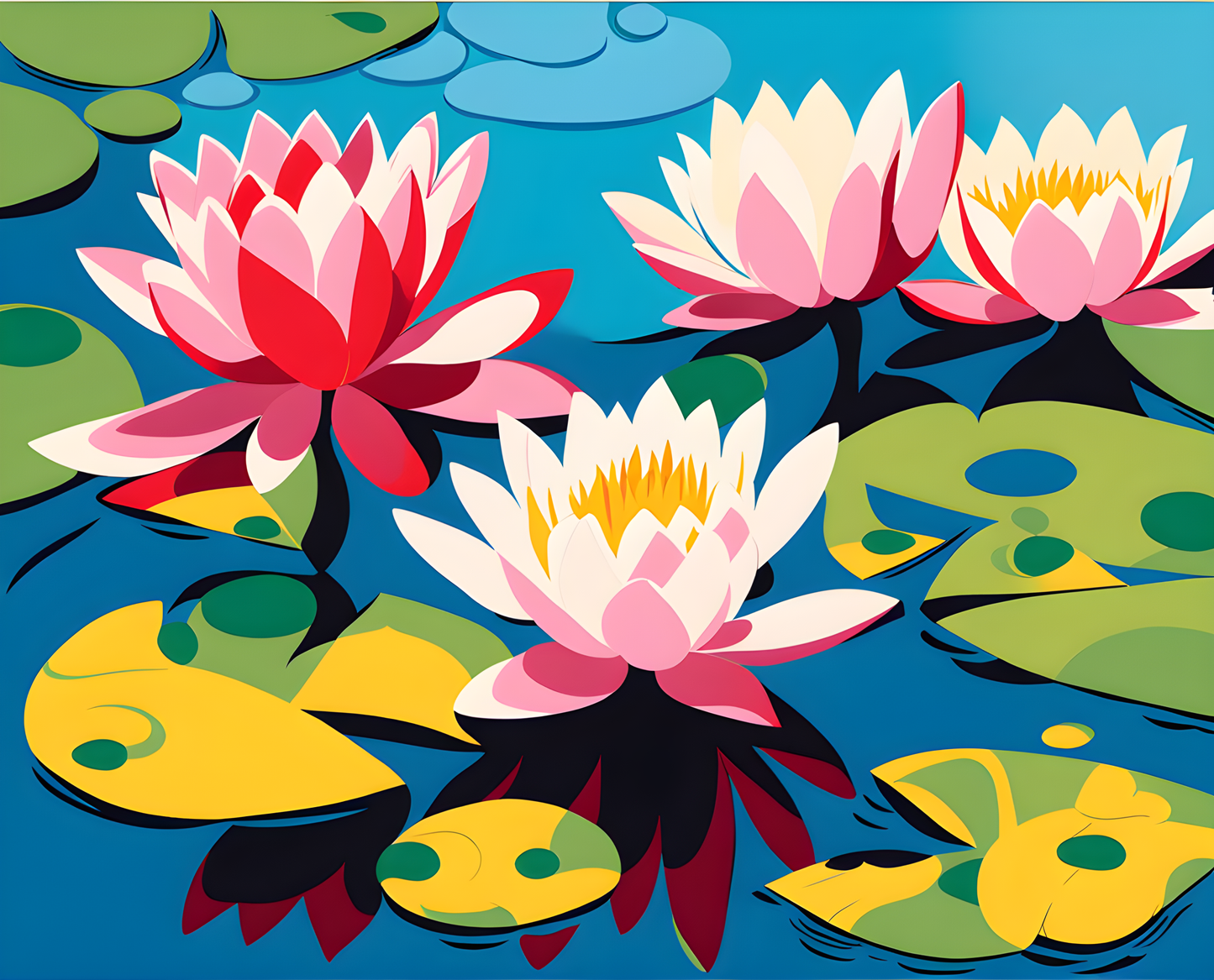 Water Lilies (1) - Van-Go Paint-By-Number Kit