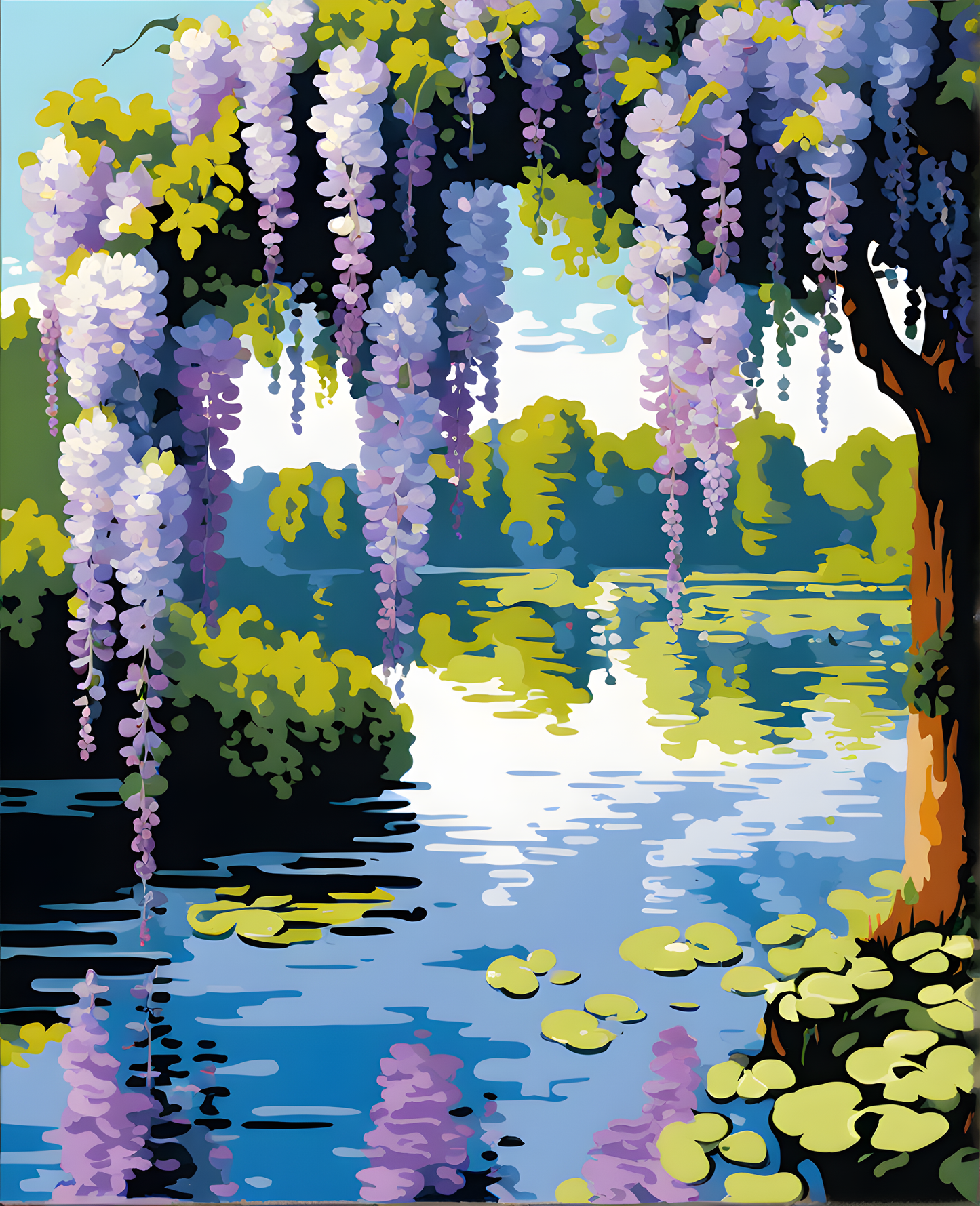 Wisteria - Van-Go Paint-By-Number Kit