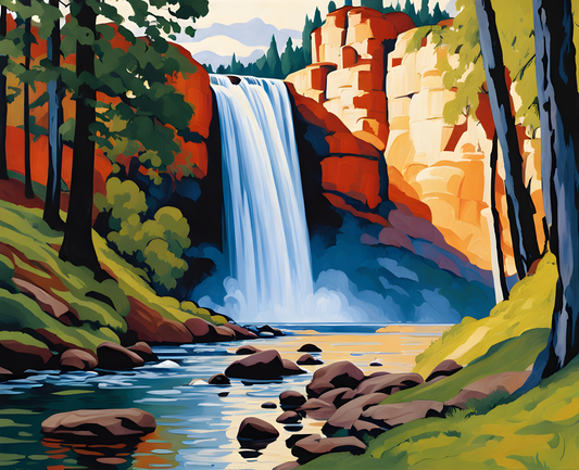 Waterfall Chesant - Van-Go Paint-By-Number Kit