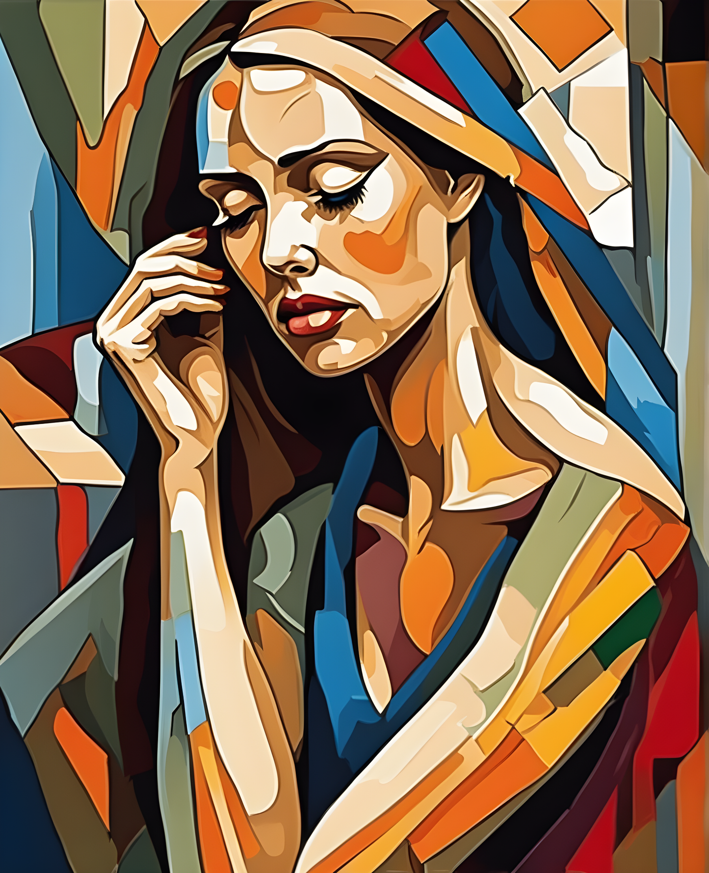 Weeping Woman (1) - Van-Go Paint-By-Number Kit