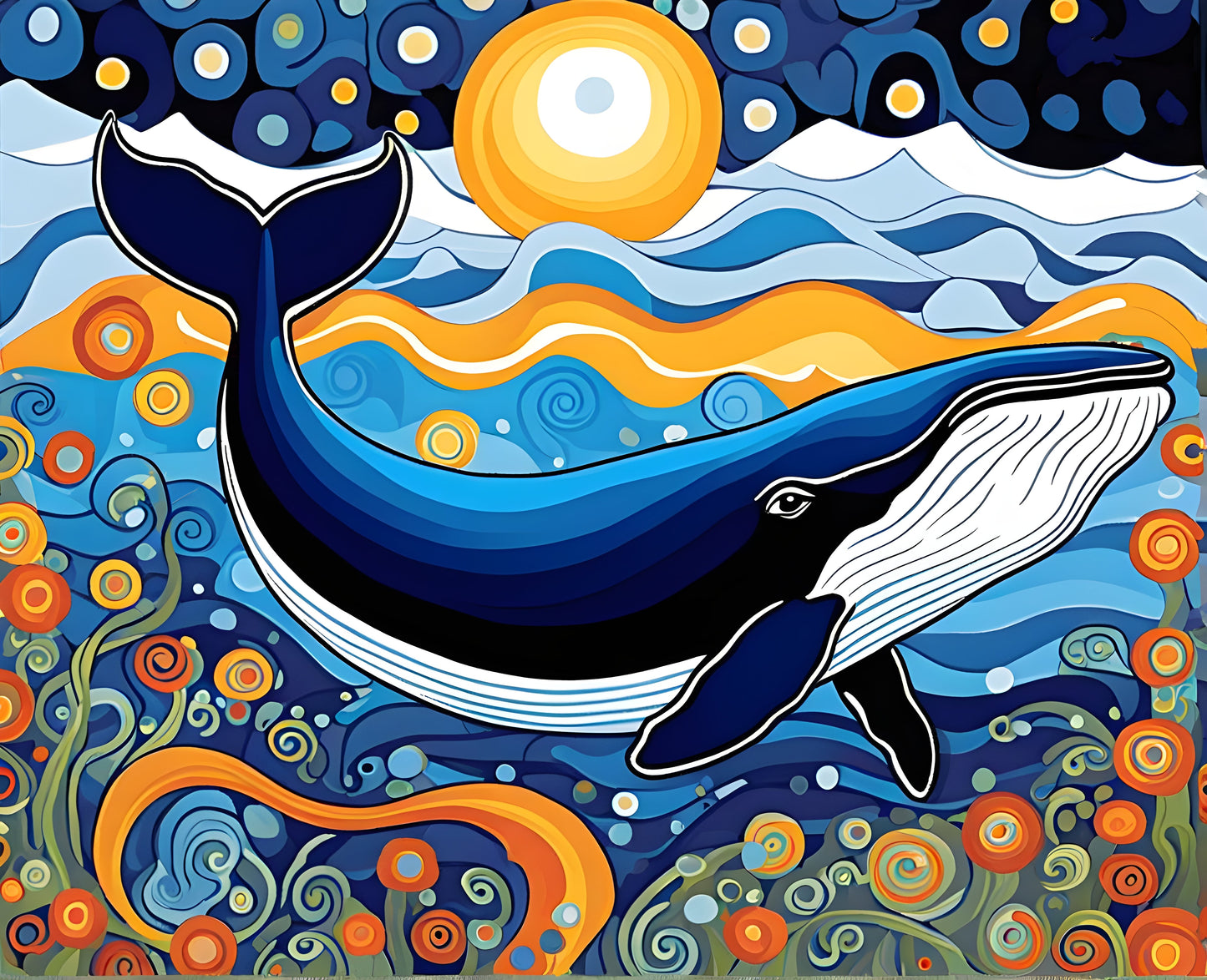 Whale Collection PD (3) - Van-Go Paint-By-Number Kit