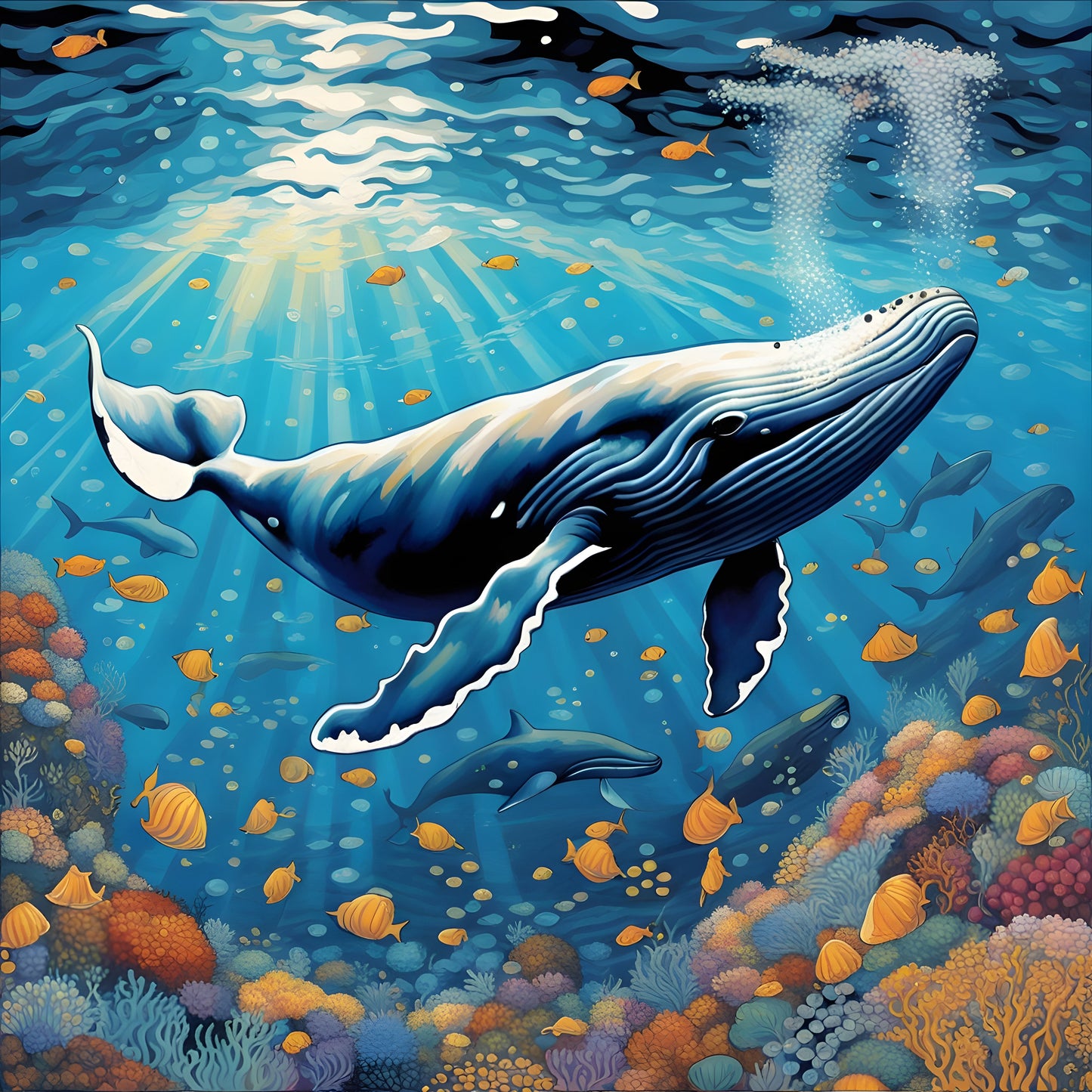 Whale Collection PD (5) - Van-Go Paint-By-Number Kit