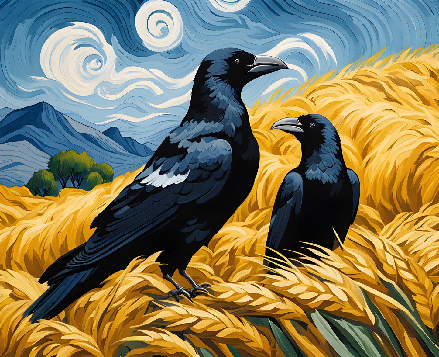 Wheatfield with Crows - Van-Go Paint-By-Number Kit