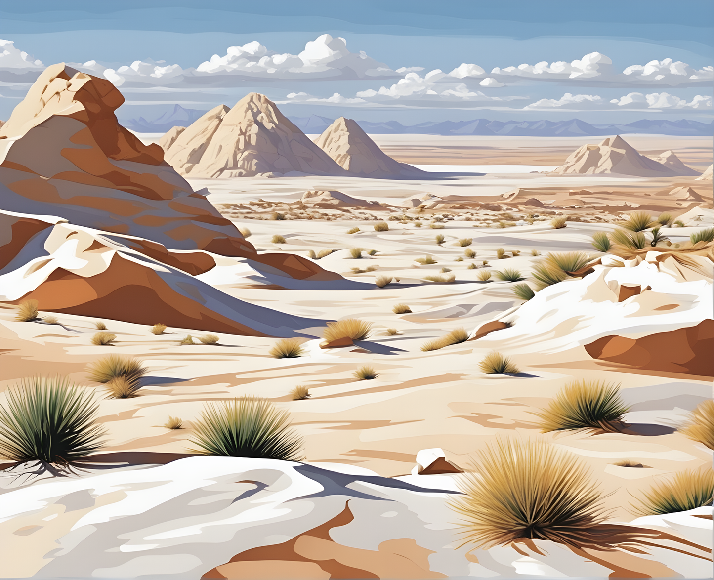 Amazing Places OD (340) - White Desert, Egypt - Van-Go Paint-By-Number Kit