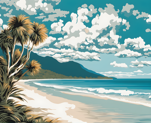 Amazing Places OD (342) - Whitehaven Beach, Australia - Van-Go Paint-By-Number Kit