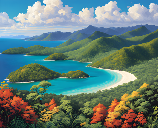 Australia Collection PD (32) - Whitsundays, QLD - Van-Go Paint-By-Number