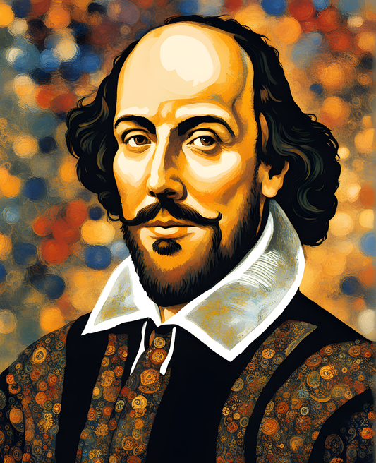 William Shakespeare Portrait (5) - Van-Go Paint-By-Number Kit