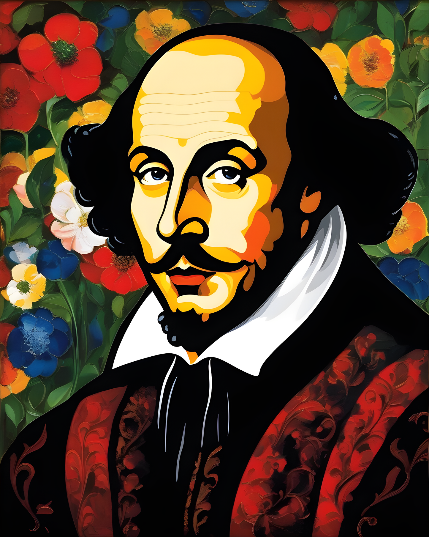 William Shakespeare Portrait (6) - Van-Go Paint-By-Number Kit