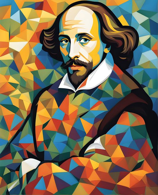 William Shakespeare Portrait (1) - Van-Go Paint-By-Number Kit