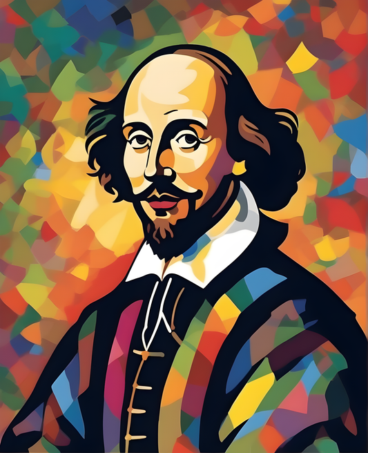 William Shakespeare Portrait (2) - Van-Go Paint-By-Number Kit