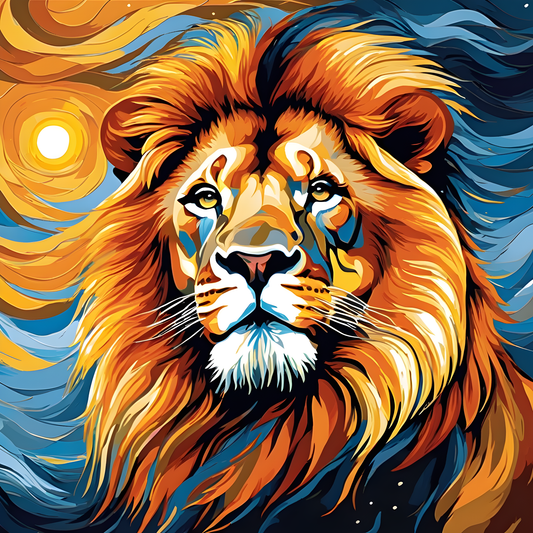 Lion's Mane in the Wind PD (5) - Van-Go Paint-By-Number Kit