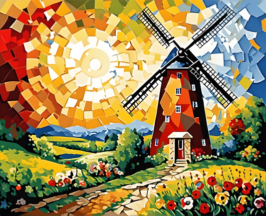 Windmills Collection OD (18) - Van-Go Paint-By-Number Kit