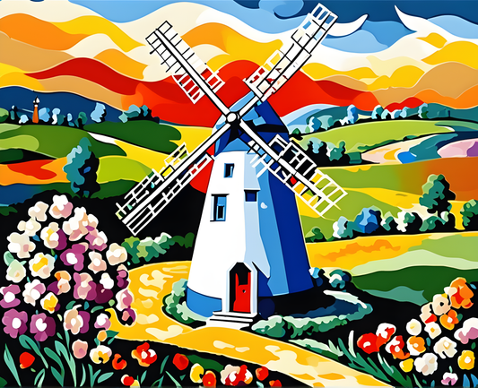 Windmills Collection OD (19) - Van-Go Paint-By-Number Kit