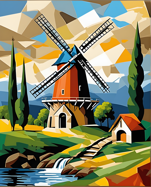 Windmills Collection OD (15) - Van-Go Paint-By-Number Kit