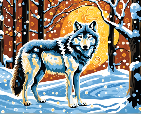 Wolves Collection PD (34) - Van-Go Paint-By-Number Kit