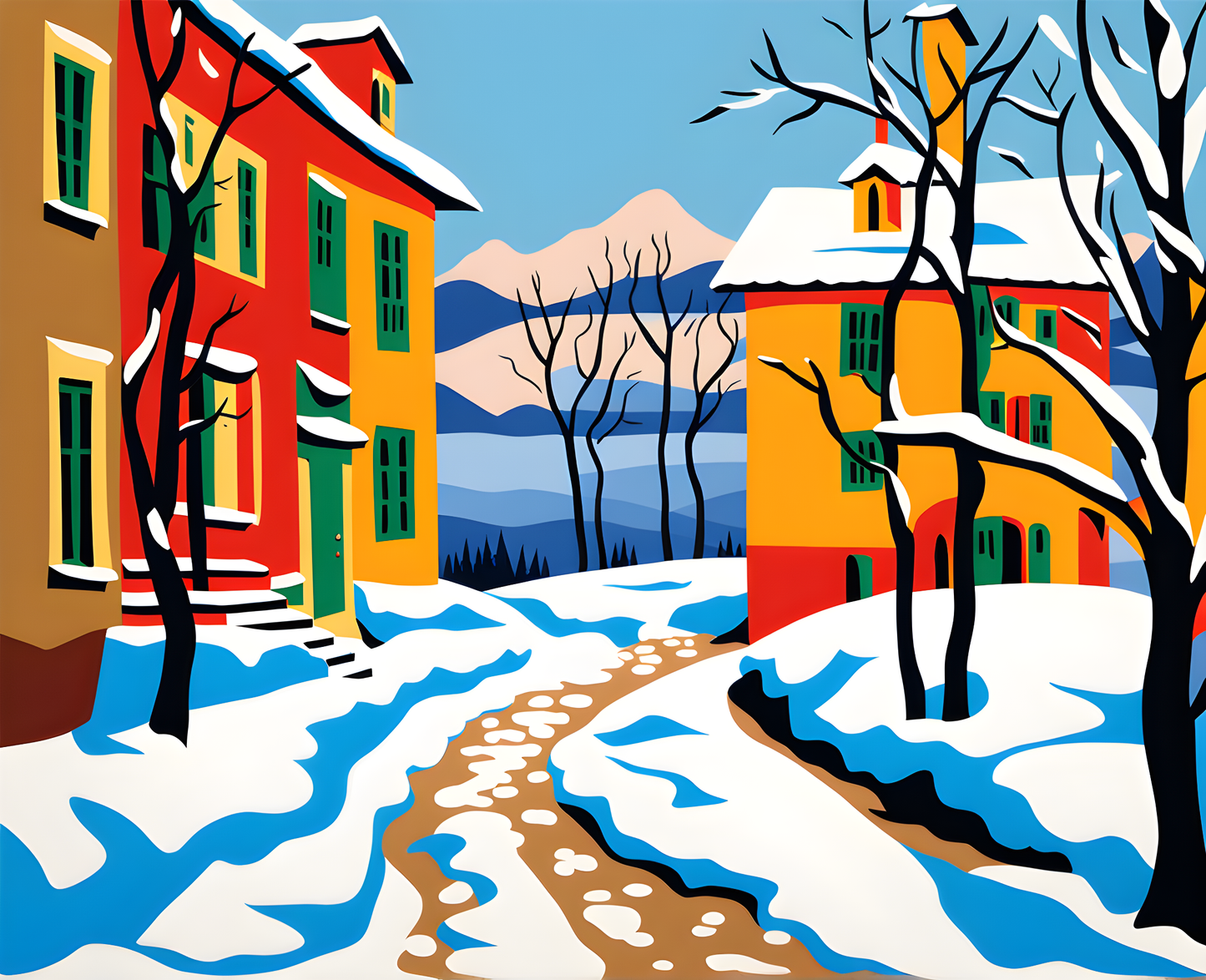 Winter landscape (3) - Van-Go Paint-By-Number Kit
