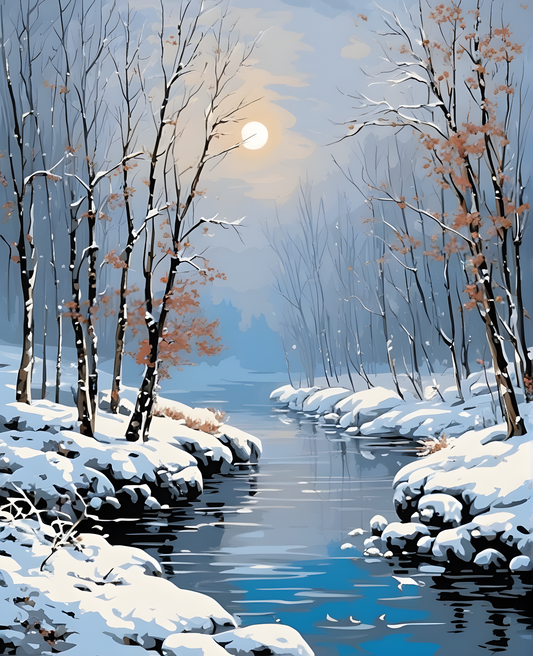 WINTER SILENCE - Van-Go Paint-By-Number Kit