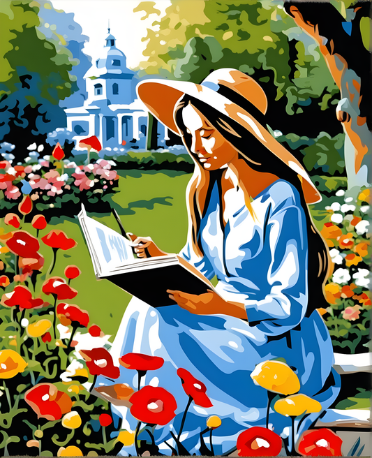 Garden Reading Brake (2) - Van-Go Paint-By-Number Kit