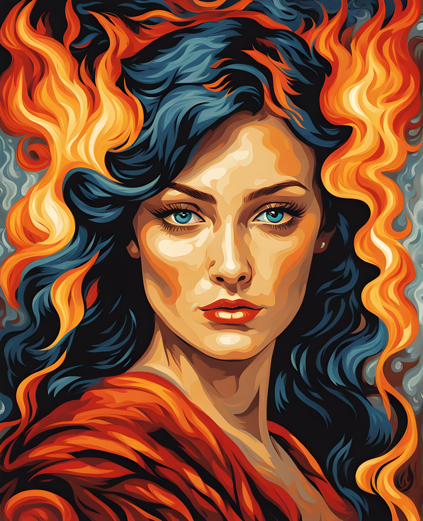 Flame PD (1) - Van-Go Paint-By-Number Kit