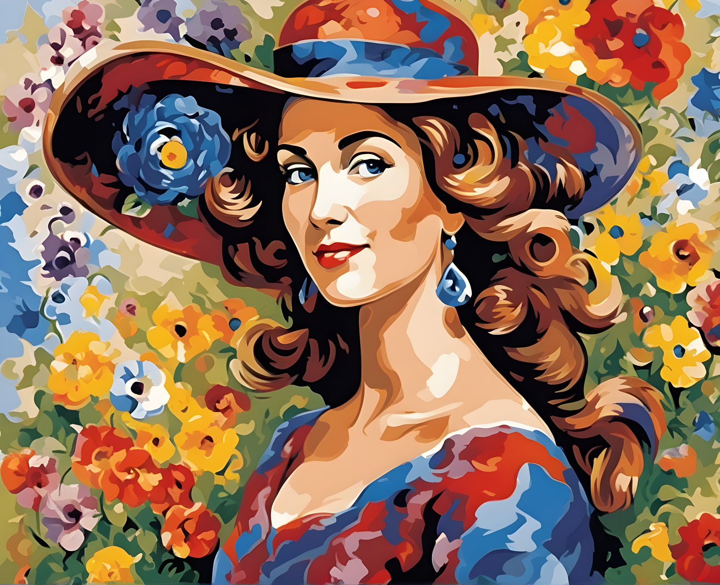 Woman with a Hat (2) - Van-Go Paint-By-Number Kit