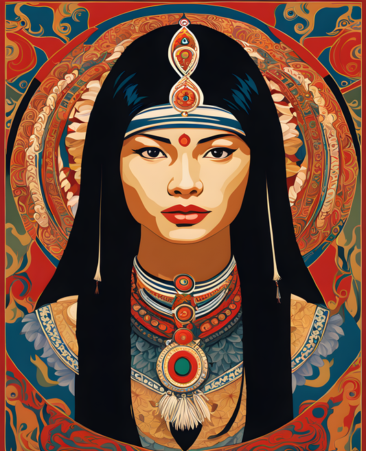 Myanmars Woman Collection PD (3) - Van-Go Paint-By-Number Kit