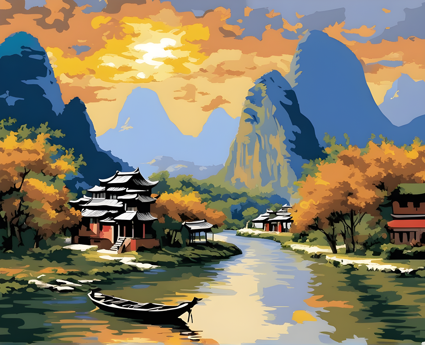 Amazing Places OD (343) - Yangshuo, China - Van-Go Paint-By-Number Kit