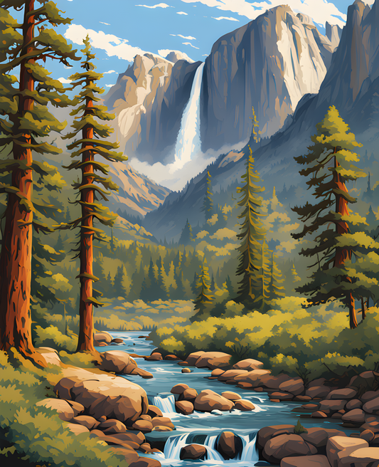 Yosemite National Park (1) - Van-Go Paint-By-Number Kit