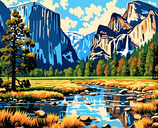Amazing Places OD (10) - Yosemite Valley, USA - Van-Go Paint-By-Number Kit