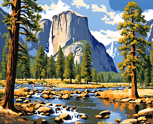 Amazing Places OD (11) - Yosemite Valley, USA - Van-Go Paint-By-Number Kit