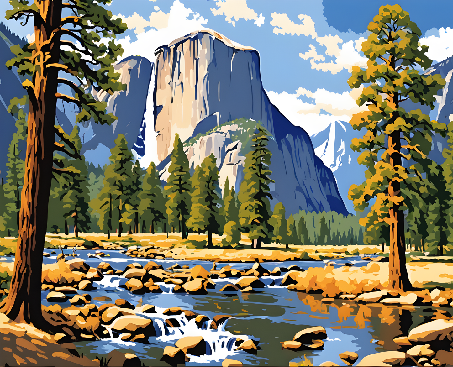 Amazing Places OD (11) - Yosemite Valley, USA - Van-Go Paint-By-Number Kit