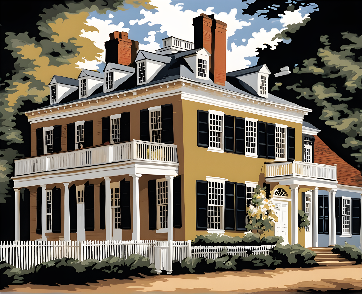 Colonial Williamsburg in Virginia - Van-Go Paint-By-Number Kit