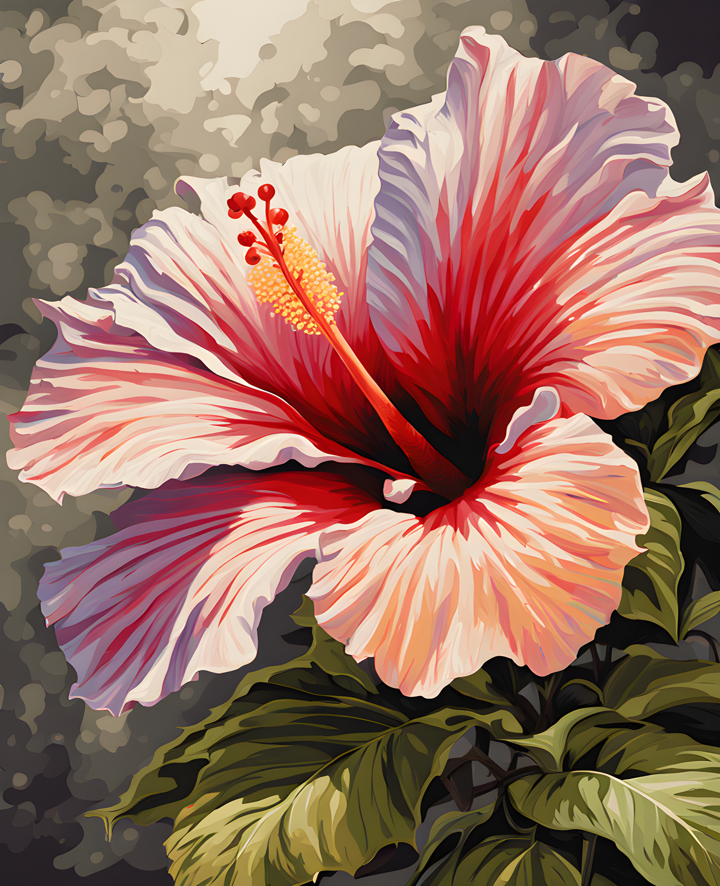 Exotic Flowers Collection (84) - Hibiscus Radiance - Van-Go Paint-By-Number Kit