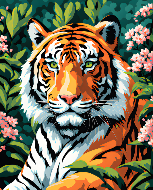 Tigers Collection PD (7) - Bengal tiger - Van-Go Paint-By-Number Kit