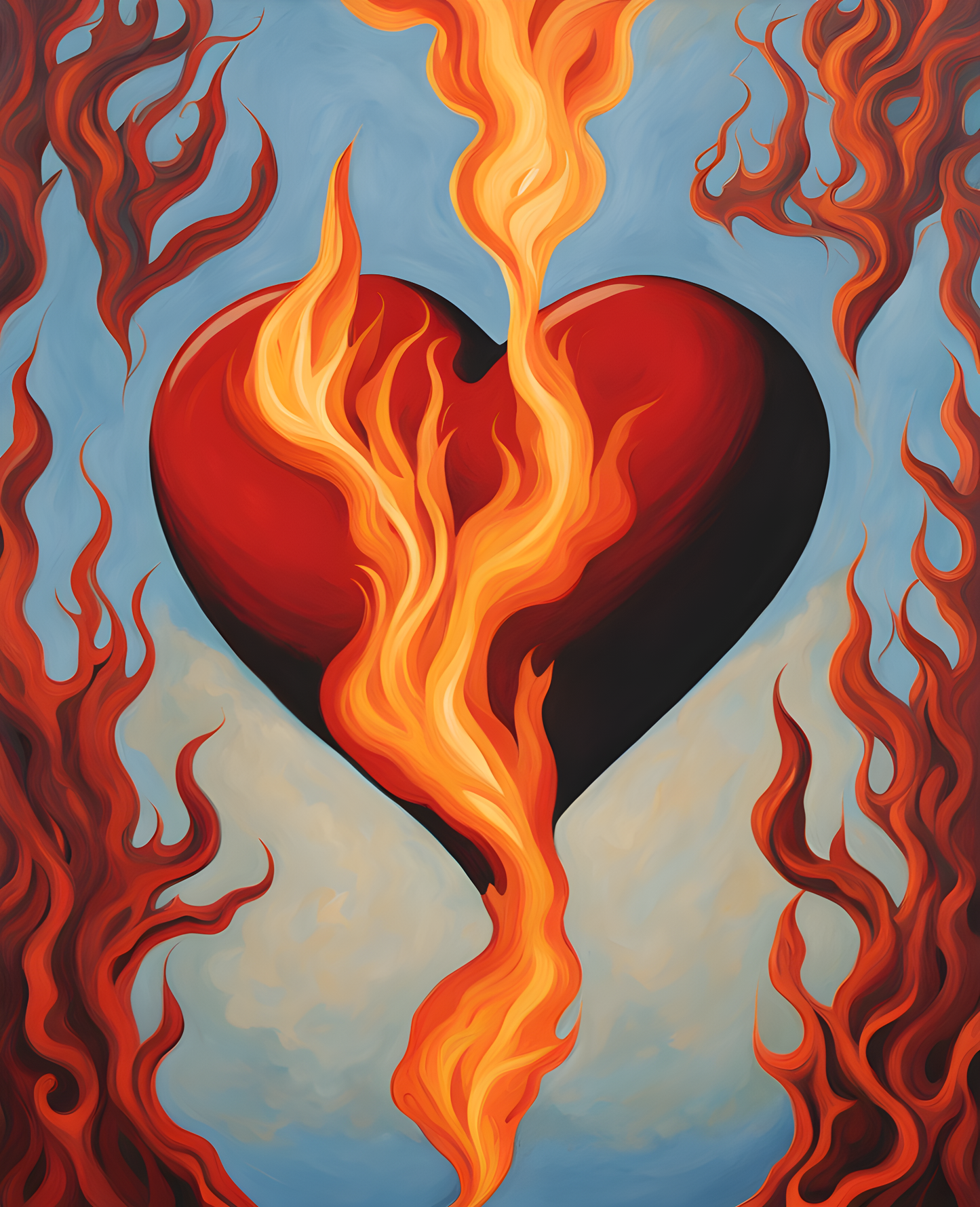 The Fire in my Heart (1) - Van-Go Paint-By-Number Kit