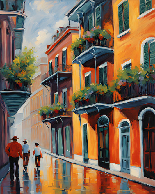 New Orleans Collection (22) - French Quarter - Van-Go Paint-By-Number Kit