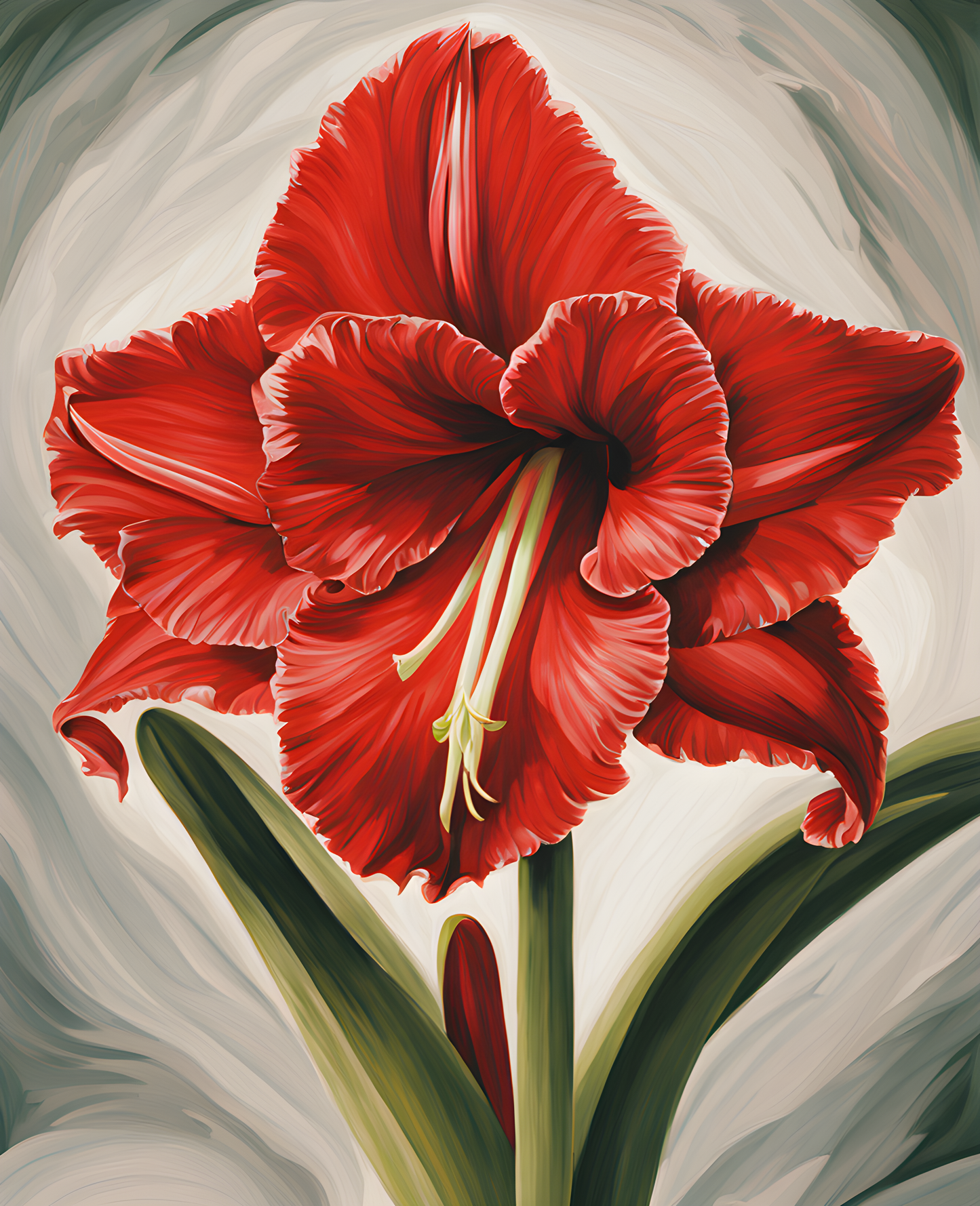 Exotic Flowers Collection (94) - Amaryllis Elegance - Van-Go Paint-By-Number Kit