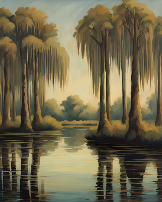 New Orleans Collection (23) - Bayou Tranquility - Van-Go Paint-By-Number Kit