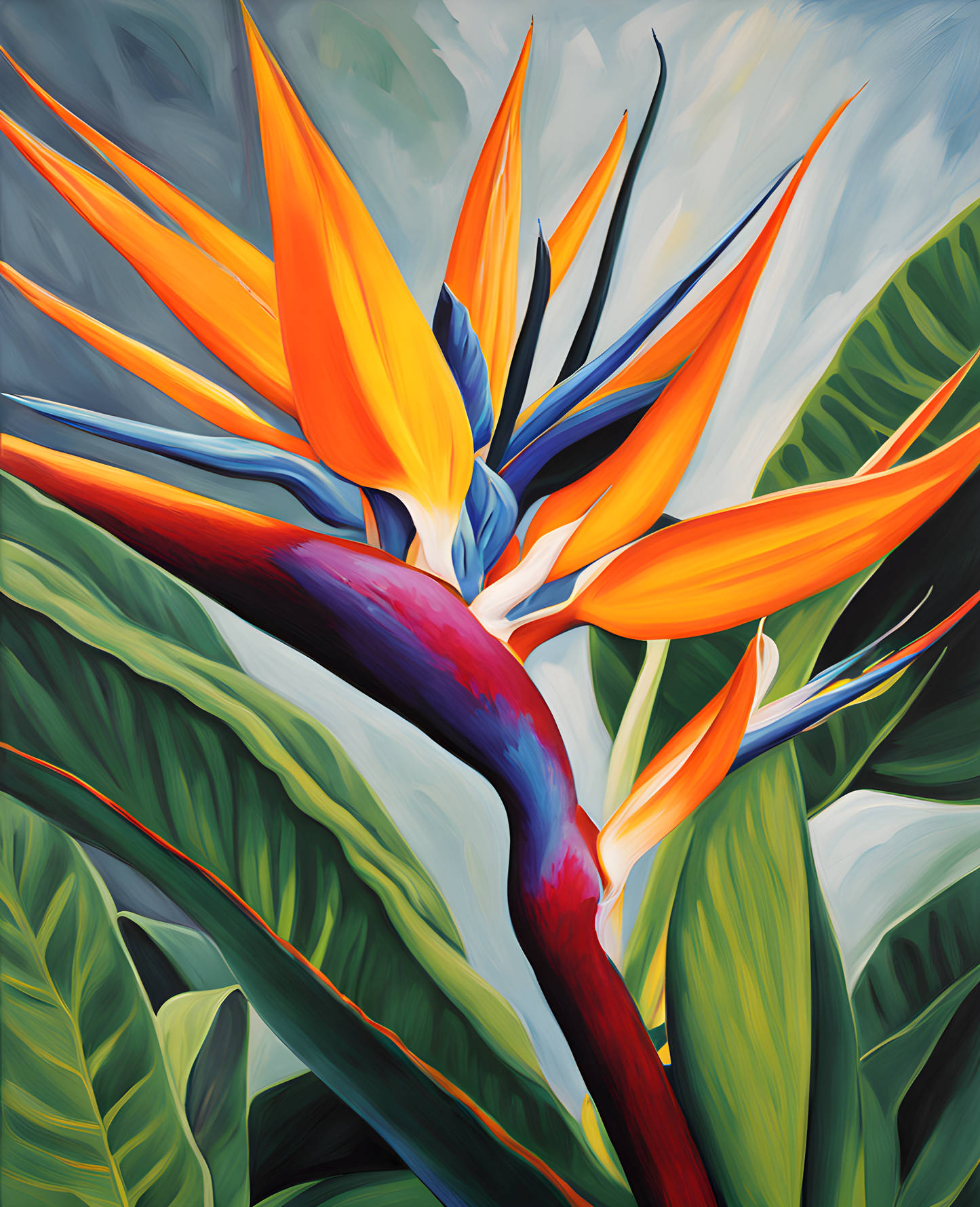 Exotic Flowers Collection (40) - Bird of Paradise Brilliance - Van-Go Paint-By-Number Kit