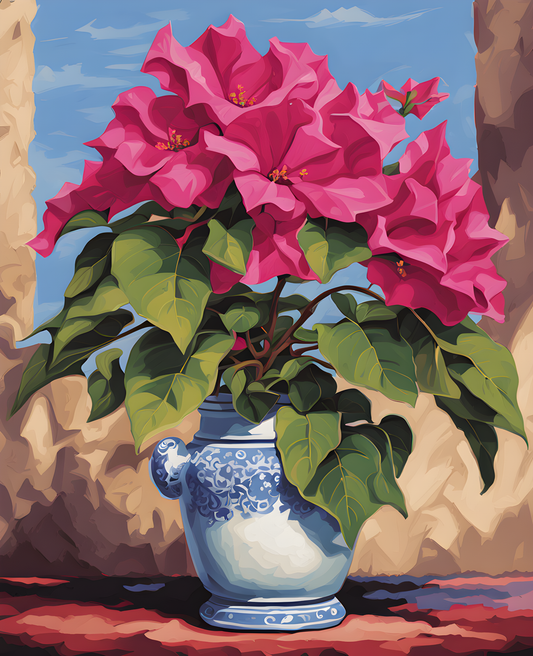 Exotic Flowers Collection (37) - Bougainvillea Beauty - Van-Go Paint-By-Number Kit