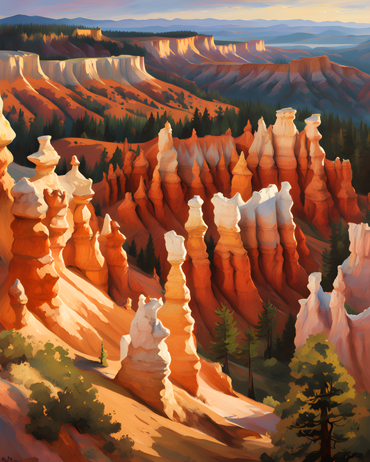 USA Great Places (21) - Bryce Canyon Hoodoos - Van-Go Paint-By-Number Kit