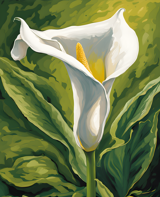 Exotic Flowers Collection (34) - Calla Lily Grace - Van-Go Paint-By-Number Kit