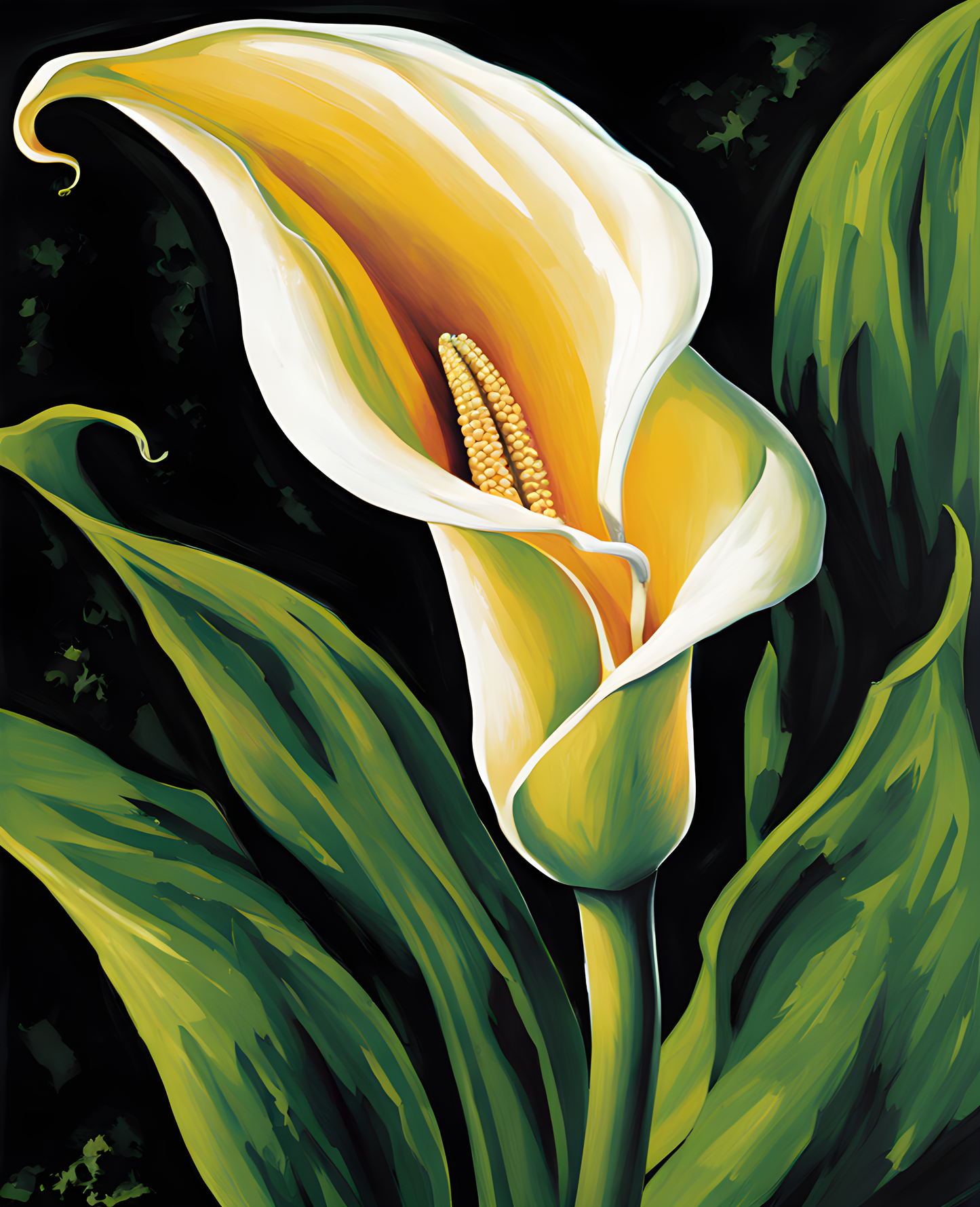 Exotic Flowers Collection (35) - Calla Lily Grace - Van-Go Paint-By-Number Kit