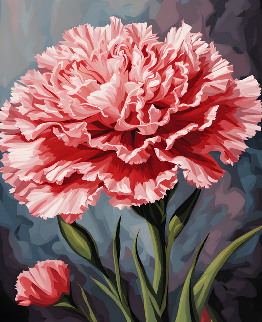 Exotic Flowers Collection (93) - Carnation Elegance - Van-Go Paint-By-Number Kit